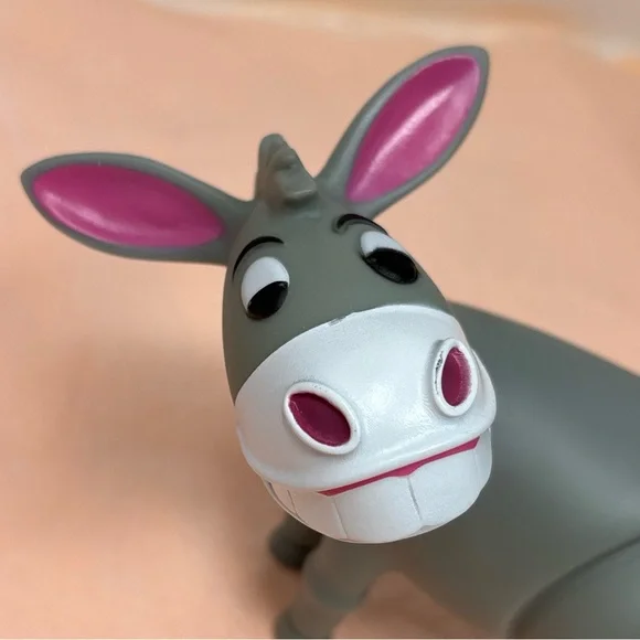 Gray Donkey Action Figure Toy with Pink Accents - Picture 13 of 14